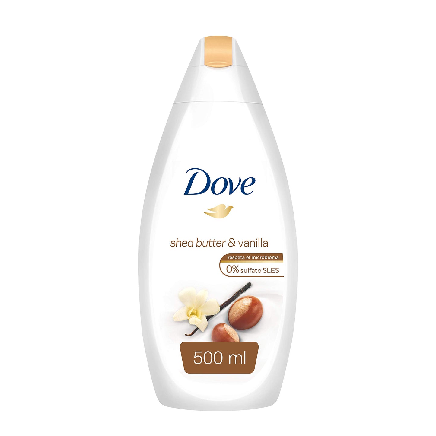 Dove Purely Pampering Body Wash, Shea Butter with Warm, White, Vanilla, 16.9 Oz (Pack of 4)