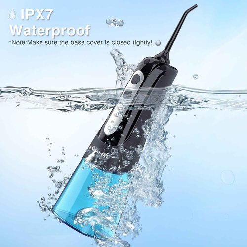INSMART Water Flosser for Teeth: Cordless Dental Electric Flosser for Oral Care,Rechargeable Floss DIY Mode IPX7 Waterproof,Portable Travel Flossers Set for Teeth Cleaning with 4 Modes
