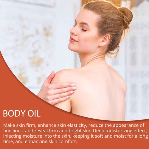 pewatul Body Firming Oil, Ultra Hydrating and Firming Skin for Women Full Body Use | Nourishes Skin, Reduces Fine Lines, Improves Elasticity,100ML (Rose)