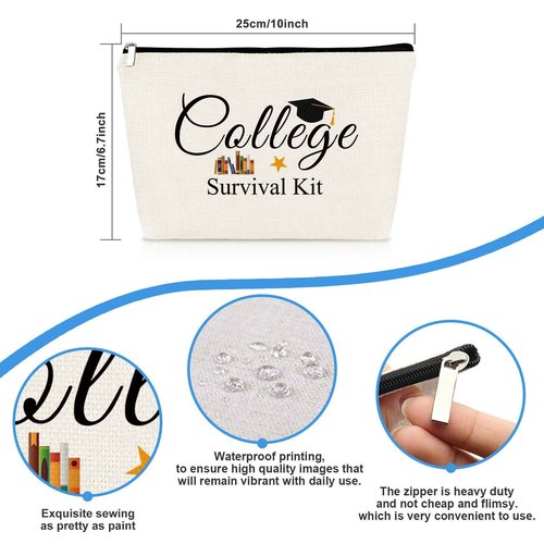 Graduation Gifts for Her Makeup Bag Best Friend Sister Daughter Graduation Gift Cosmetic Bag University College Masters Graduate Gift for Girls Women Travel Toiletry Bags Cosmetic Pouch