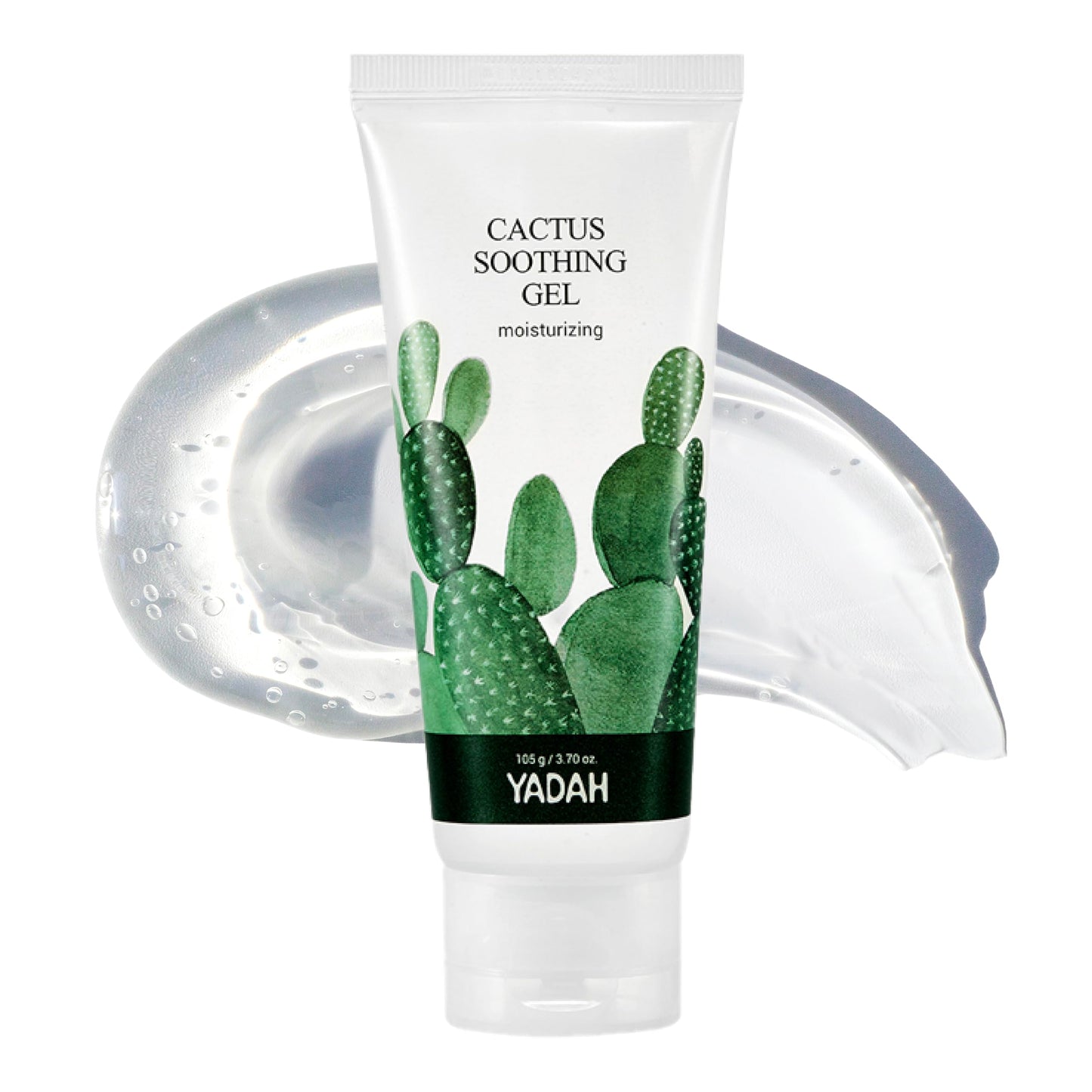 YADAH Cactus Soothing Gel (3.7fl oz) - Sunburn Relief,After Sun Care,Calm, Cool & Soothe Irritated Skin, Face Redness. Korean Skin Care. 95% Cactus Extract, Vegan.