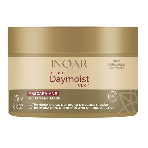INOAR DayMoist Ultra Moisturizing Hair Mask with Beet Extract for Intense Conditioning & Shine, 8.8 Fl Oz