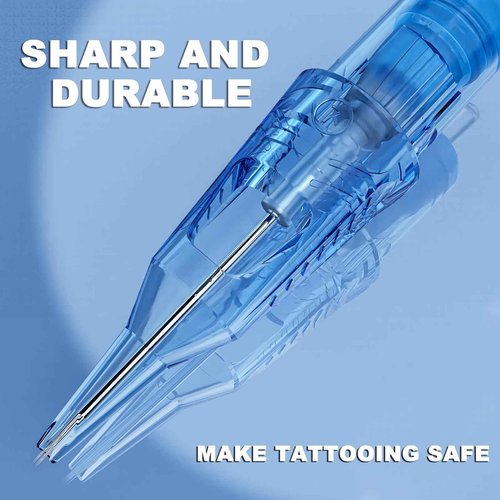 Emalla Tattoo Cartridge Needles - 20Pcs ELIOT Pro Tattoo Needles Round Liner 1207RLL Standard Tattoo Cartridges 0.35mm for Machine Artists Tattoo Supplies