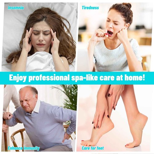 Pilipane Foot Bath Machine, Portable Ionic Detox Foot Bath Machine, Foot Cleanse Foot Detox Spa Machine for Home Use Spa Club Salon Travel
