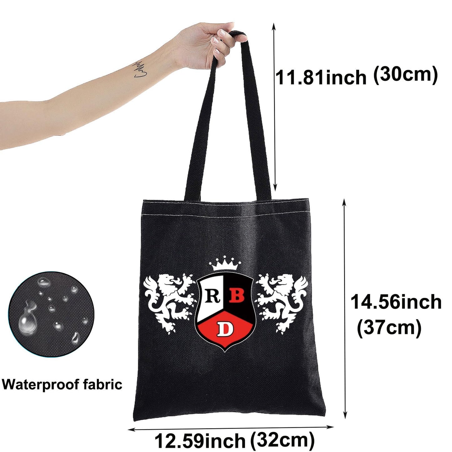 BWWKTOP Latin Music Cosmetic Makeup Bag Mexico Band Fans Gifts RBD Makeup Zipper Pouch Bag Singer Merchandise (RBD TG BL)