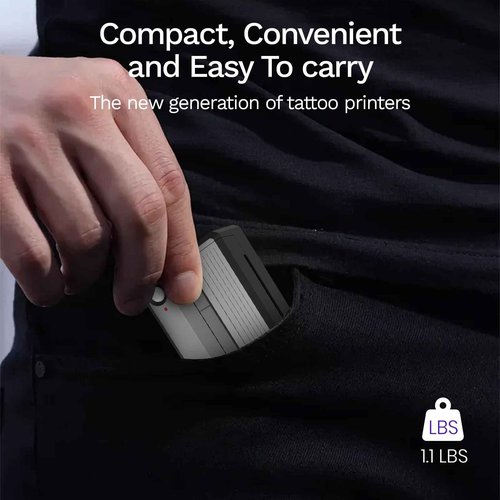 2026 New Tattoo Stencil Printer for Tattoo Beginners&Artists,Portable Wireless Bluetooth Thermal Inkless Tattoo Printer Machine Compatible with Phone/Pc,with 3pcs Tattoo Paper and Thermal Paper