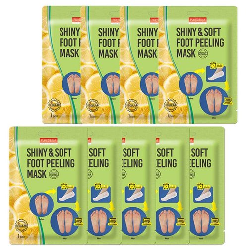 Purederm Shiny & Soft Foot Peeling Mask (9 Pack)