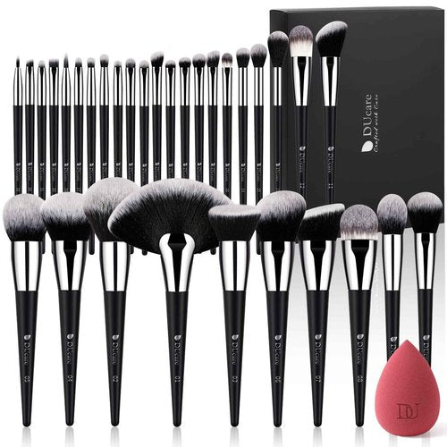 DUcare Makeup Brushes +Makeup Blender Sponge