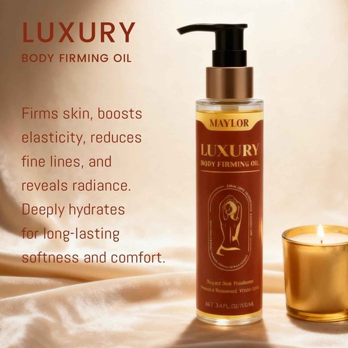 MAYLOR Body Firming Oil - Daily Moisturizing Body Oil for Men and Women, Full Body Treatment for Smooth Skin, Spa-Quality Self-Care Gift - 3.38 fl oz (1)