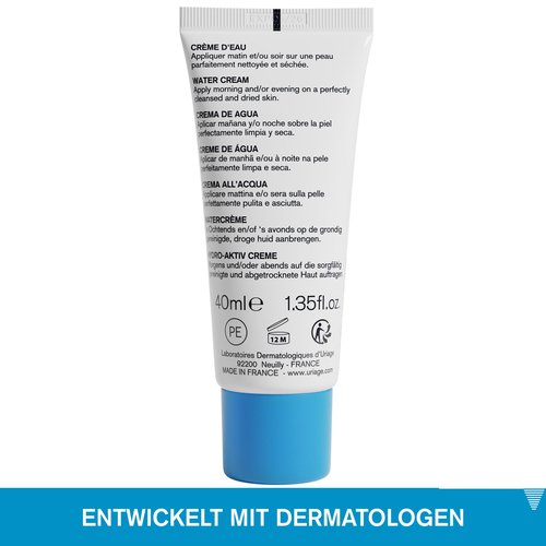 Uriage Eau Thermale Moisturizing Face Cream with Hyaluronic Acid | Fresh & Light Face Moisturizer, Light Floral Scent, Paraben-Free, Non-comedogenic, 40 mL / 1.35 oz