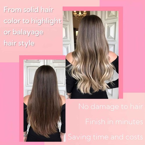 FUOTONBUTY 10pcs Tape in Hair Extensions Human Hair Invisible Tape in Hair Extensions Seamless Tape ins Tape on Real Human Hair Extensions Thick End (Ombre Medium Brown to Honey Blonde, 20 inch)