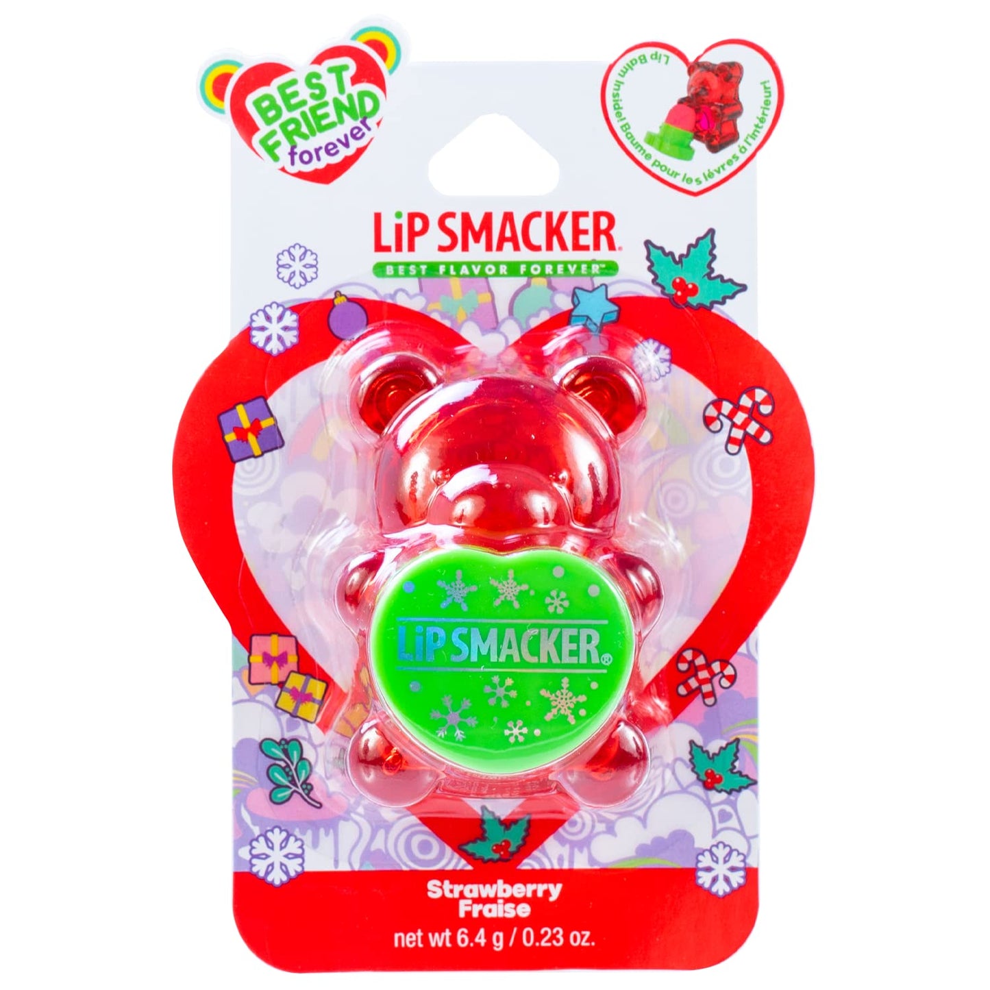 Lip Smacker BFF Sugar Bear Lip Balm- Red Strawberry Fraise