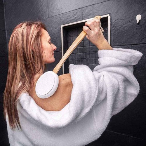 Toem Charcoal Loofah & 4 Pad Lotion Applicator Bundle