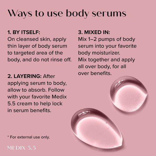 Medix 5.5 Fragrance Free Retinol Age Rewind Cream + 3% Hyaluronic Acid Hydrating Body Serum Set