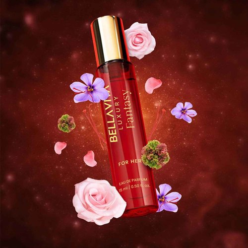 BellaVita Luxury Mood Collection Gift Set (3x15ml) for Women | Pheromone Inspired Technology Long Lasting Fragrance | Includes Alpha, Fantasy & Magnetic Perfumes | Pink Pepper, Benzoin and Jasmine