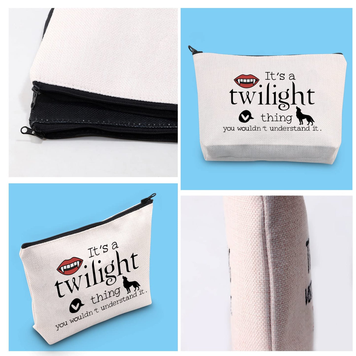 GJTIM TV Show Inspired Gift It’s A Twil Thing You Wouldn’t Understand It Zipper Pouch Makeup Bag for Fans (Twil thing bag)