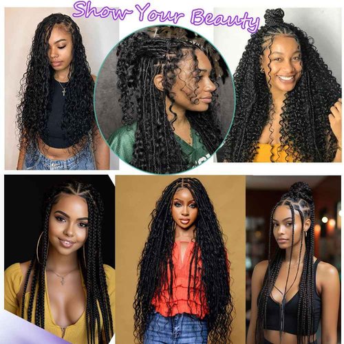 ZFY Human Braiding Hair 100g 22 Inch Deep Wave Bulk Human Hair for Braiding Boho Braids 100% Unprocessed Brazilian Virgin Human Hair Extensions No Weft 2 Bundle/Pack Dark Brown