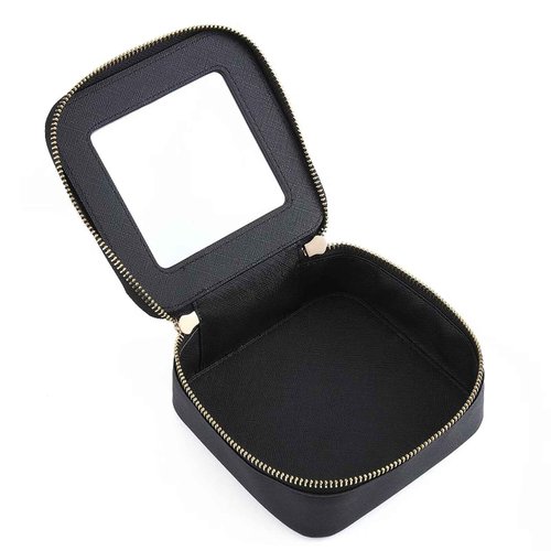 Small Clear Makeup Bag Travel Cosmetic Case, Portable Make Up Organizer Traveling Compact Car Bag for Essentials Transparent Toiletry Bag with Zipper