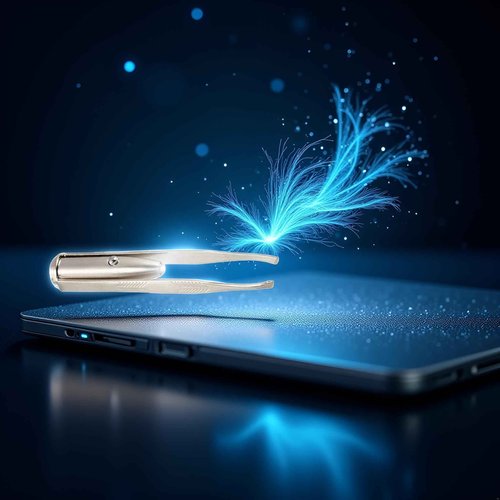 Creative Led Light Eyelash Eyebrow Hair Removal Stainless Steel Make Up Tweezer Durability and practicality Beauty and Personal Care(8.8x0.8x1.6cm)