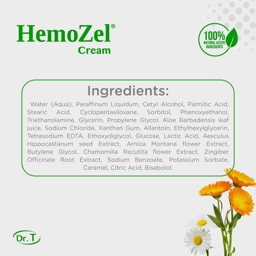 Dr. T HemoZel Cream – Targets Visible Veins, Skin Irritation, Rashes, Bruises & Dryness – Lightweight, Fast-Absorbing & Non-Greasy Formula – Soothes & Moisturizes – 1.38 oz (2 Pack)