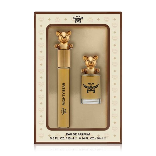 MCM Fragrance Collection Mighty Bear Eau de Parfum Duo Gift Set - Mini Spray 0.34 Fl. Oz. and Travel Spray 0.5 Fl. Oz.