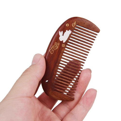 TAN MUJIANG Wooden Hair Comb for Woman Antistatic Scalp Massage 1pc