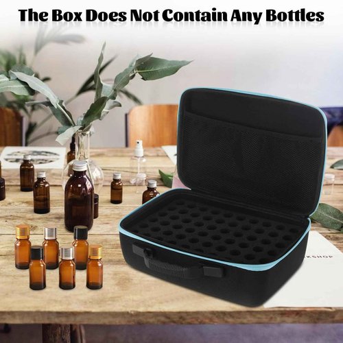 STARVAST 120 Bottle EVA Essential Oil Storage Holder Organizer Carrying Case, Hard Shell Essential Oil Bag with Foam Insert and Carrying Handle Holds 5-15ml Bottles