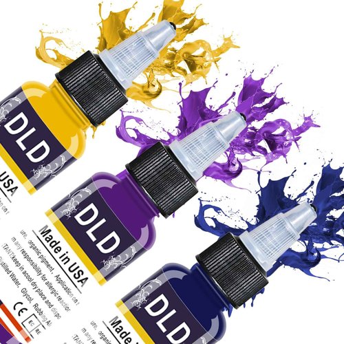 BAODELI Professional Ink Color Set 25 Colors 15 ml (1/2OZ) Vegan-Friendly Pigment Ink Supplies Ink for Tattoo Artist and Beginners Tattoo Supplies