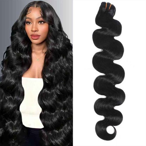 16A Raw Body Wave Bundles Human Hair 100% Human Hair Bundles,Triple Lifespan Virgin Remy Hair Extensions,Keep Texture Silky Soft After Multiple Washes (Body Wave 1 Bundle, 18 Inch)