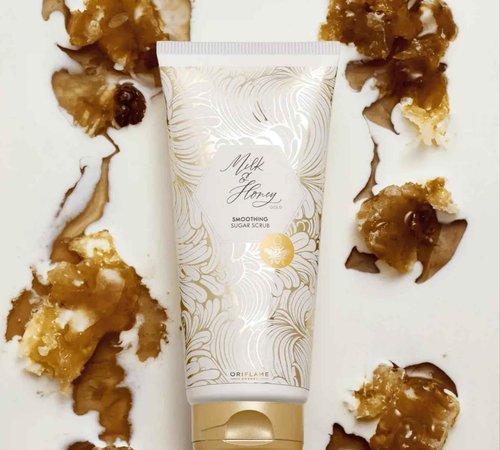 Oriflame milk and honey gold sugar scrub - 200ml - Business Buzz