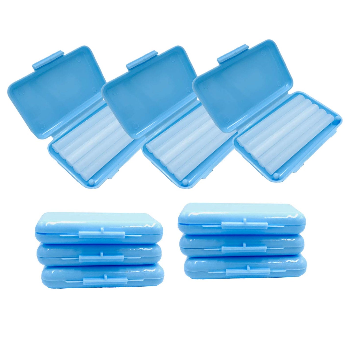 Wenplus 10 Pack Dental Wax Oral Care Orthodontics Wax for Braces Wearer - Blue Color Mint Scent