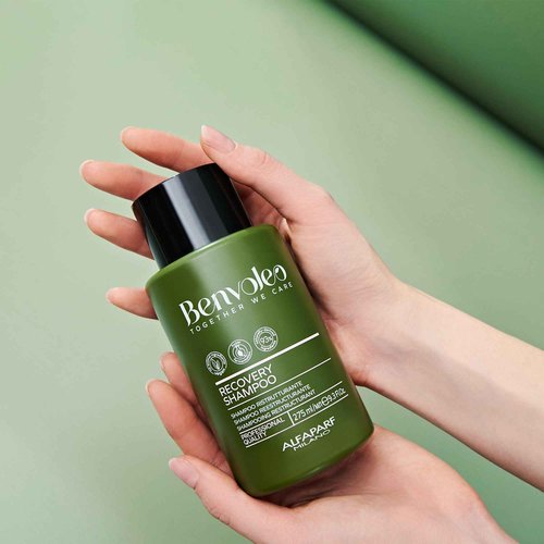 ALFAPARF MILANO Benvoleo Recovery Shampoo for Damaged Hair - Clean, Vegan, Sustainable Hair Care - Sulfate Free Shampoo - Repairs, Reconstructs, Protects - Natural Ingredients - 9.3 FL. Oz.