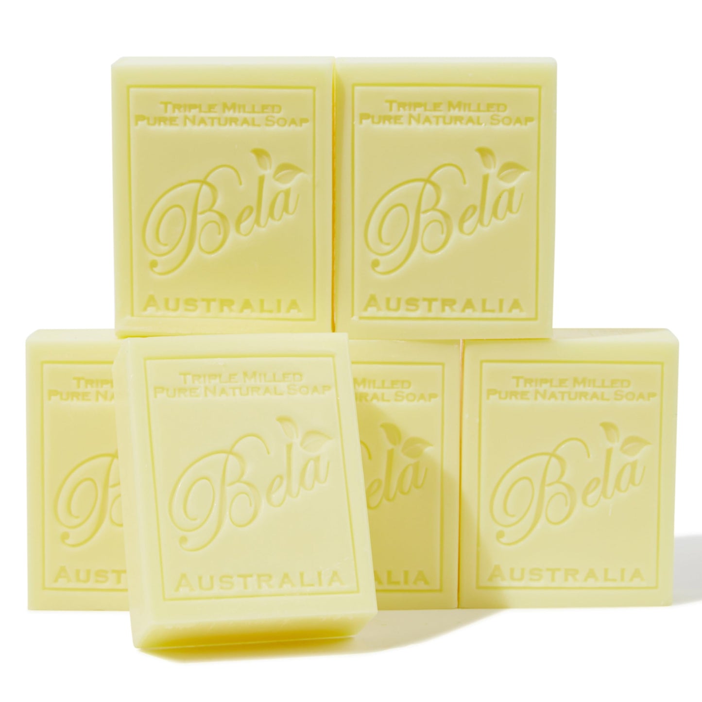 Bela, Honeysuckle, Natural Ingredient Soap Bars, Triple-French Milled Moisturizing Natural Soap Bars Gift Sulfate-Free (93g) 3.3 oz each - 6 Pack