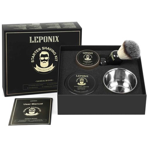 Basic Shaving Kit for Men & 250ml Luxury Large Shaving Cream