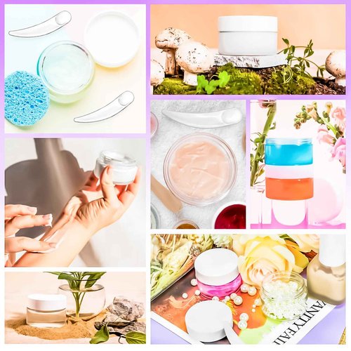 MotBach 20 Pack 1oz Plastic Jars Containers, 30ml Travel Size Container Jars with Lids, 30g Small Travel Cosmetic Container Jar for Toiletries Cream Makeup Cosmetic Salves Sample Slime Lip Balm Lotion