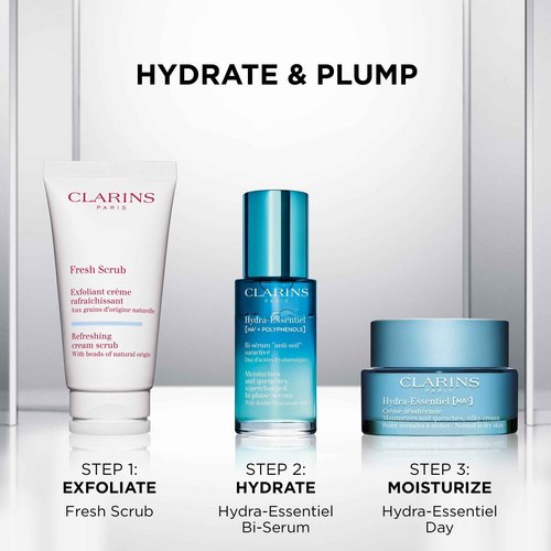 Clarins Fresh Scrub | Award-Winning | Refreshing, Cream-Gel Face Scrub With Natural Beads | Gently Exfoliates, Refreshes and Hydrates | Paraben-Free | SLS -Free | Mineral Oil Free | All Skin Types