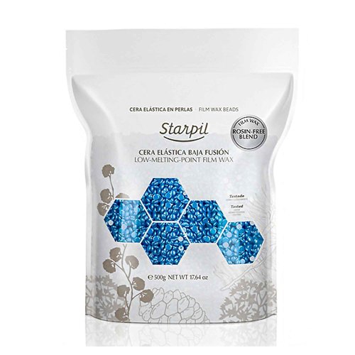 Starpil Wax 500g / 1.1 lb Blue hypoallergenic Hard Wax Beads for Painless Hair Removal, Stripless Body Wax Beans, Polymer Blend Bikini Wax, Coarse Hair Removal hypoallergenic Beads for Sensitive Skin