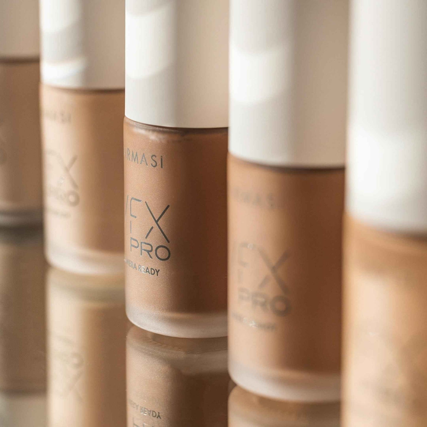 FARMASi VFX Pro Camera-Ready Liquid Foundation, Full Coverage Matte Finish, Lightweight Long-Wear, Oil-Free with Pore-Refining Sea-Water Formula, Non-Oxidizing Finish, 1 Fl Oz, 02 Ivory