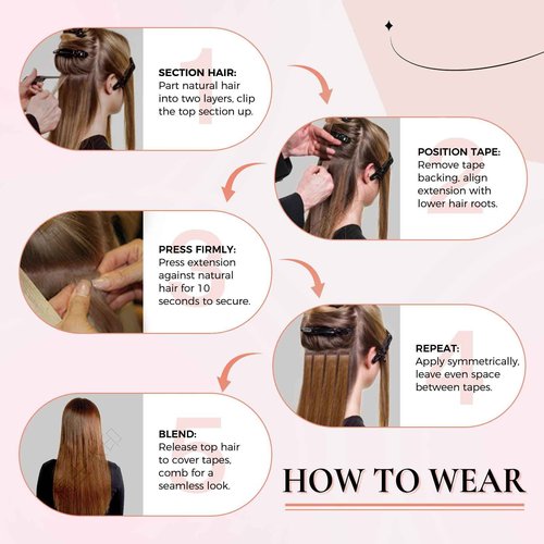 MEI YUAN LIN tape hair extensions real human hair 16 Inch Color 18 Ash Blonde and 613 Light Blonde Invisible Tape Ins PU weft 50Grams 20Pcs Silky Straight