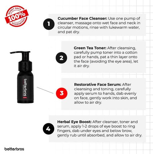BetterBros Men’s Hydrating Face Serum – Hyaluronic Acid Complex, Anti-Aging & Firming Formula for Smooth, Youthful Skin