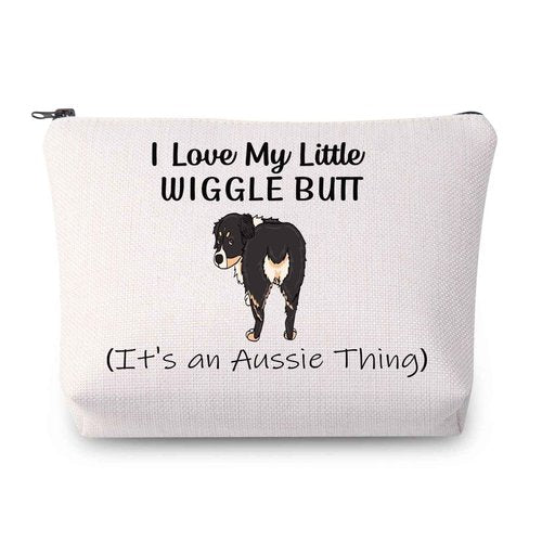 JYTAPP Aussie Lover Gift Australian Shepherd Dog Owner Gift Aussie Mom Cosmetics Bag It's An Aussie Thing Makeup Bag Dog Gift