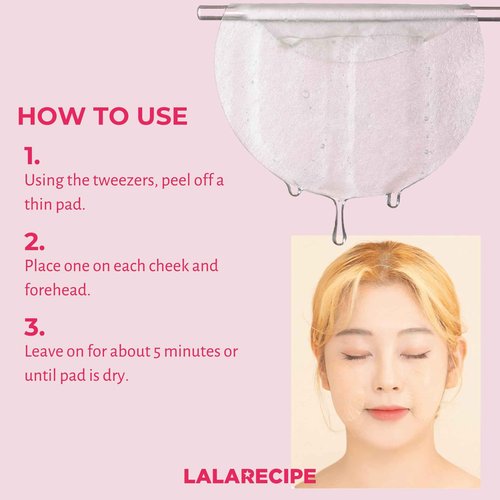 LALARECIPE Yuzu Vita C Ampoule Pads – Korean Jelly Glow with AHA, PHA, Niacinamide & Vegan Collagen – Exfoliating & Brightening Toner for Radiant Skin (80 Pads)