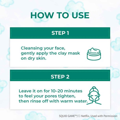 BRING GREEN X NETFLIX SQUID GAME Edition Tea Tree Cica Pore Clay Pack Strong 100g