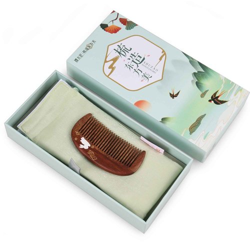 TAN MUJIANG Wooden Hair Comb for Woman Antistatic Scalp Massage 1pc