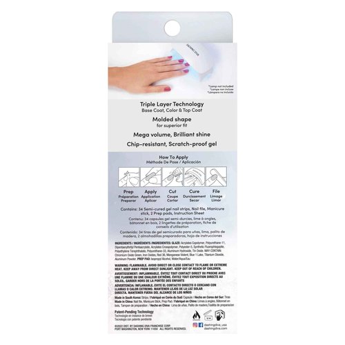 Dashing Diva Glaze Holiday Nail Strips - Victorian Plaid | Works with Any LED Lamp | Long Lasting, Chip Resistant, Semicured Gel Strips | Contains 34 Salon Quality Wraps, 1 Prep Pad, 1 File