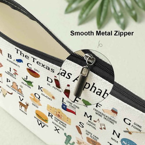 Cute Texas State Souvenirs Gifts Makeup Bag Texas Themed Gifts for Women Her Sister Daughter Mom Friends Coworkers Aunt Niece Friendship Birthday Christmas