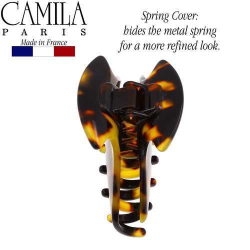 Camila Paris CP2470 French Hair Clip for Women, Small Handmade, Tokyo, Girls Hair Claw Clips Jaw Fashion Durable Styling Hair Accessories for Women, Strong Hold No Slip Grip. Made in France