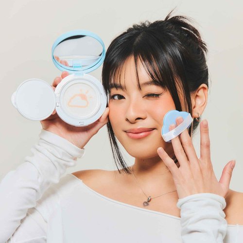 dearcloud Dear Sun Perfecting SPF Cushion – Color Adapting Sunscreen, Korean Sunscreen SPF 50+ (.53 oz)