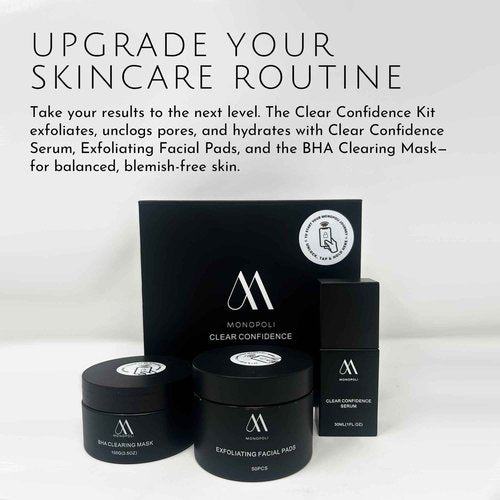 Monopoli Skin Exfoliating Pads | Gentle Yet Effective Physical Exfoliation | Dual-Sided for Smoothing and Soothing | Essential for Daily Skincare Routines | Single 50pcs/jar
