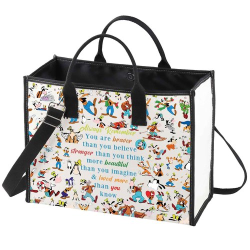 WZMPA Cartoon Dog Cosmetic Bag Dog Lover Gift You Are Braver Stronger Smarter Than You Think Cartoon Makeup Zipper Pouch Bag Movie Merchandise (dog goof Always -TB)